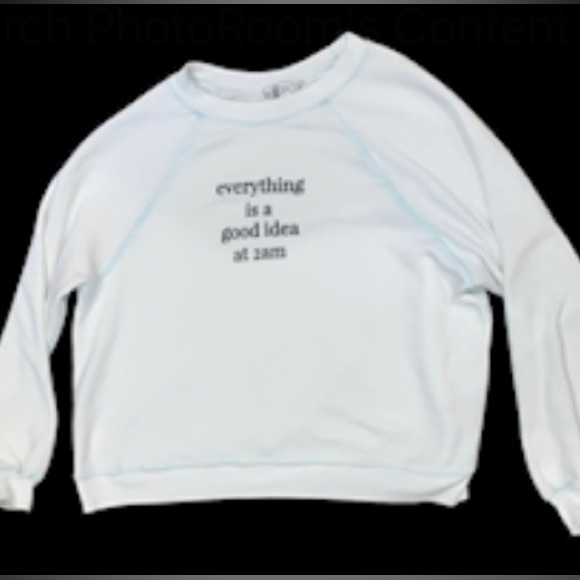 WILDFOX Everything is a good idea at 2am sweatshirt women’s size medium - Picture 3 of 12